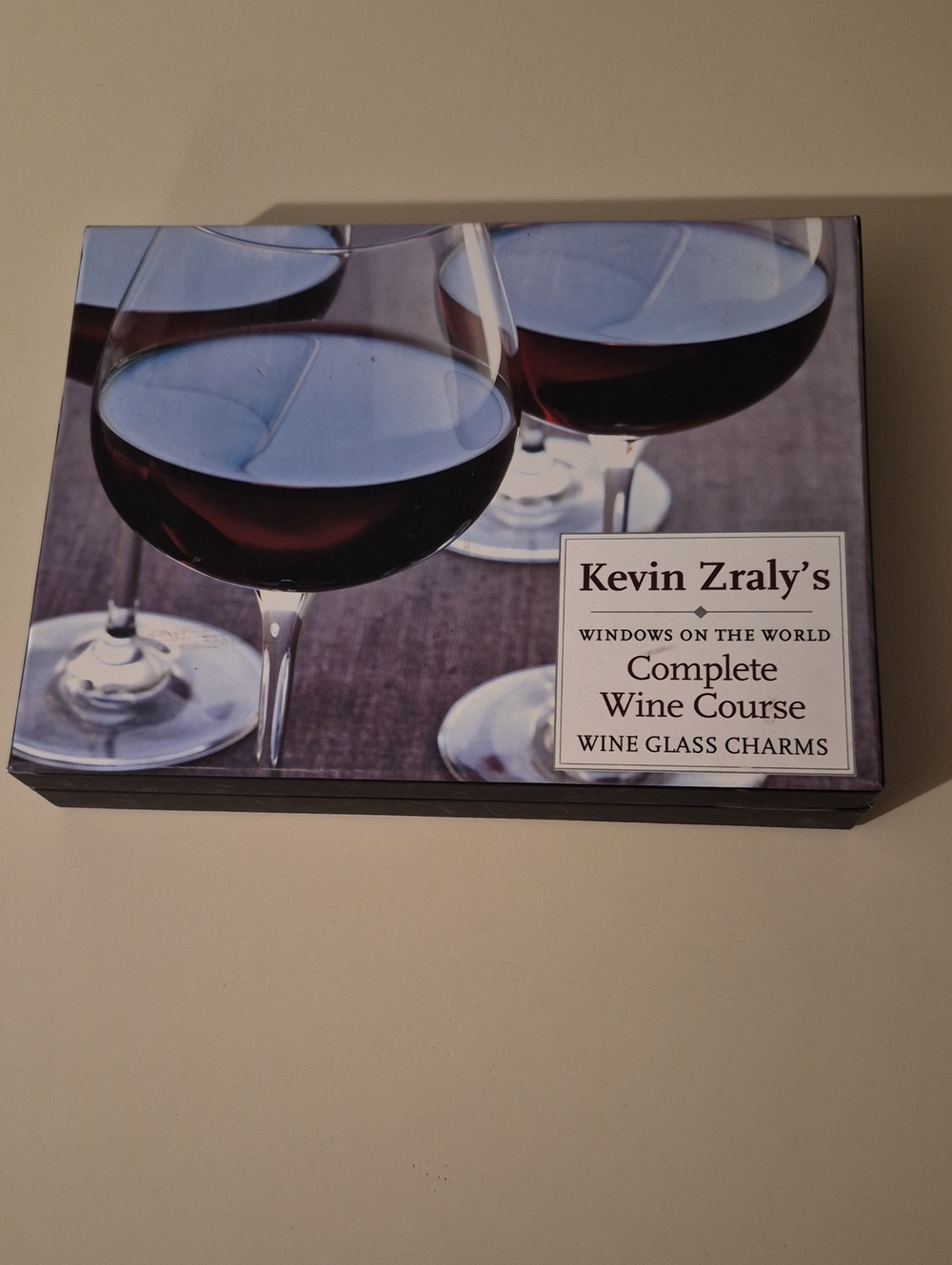 Kevin Zraly Complete Wine Course Wine Glass Charms – New In Box